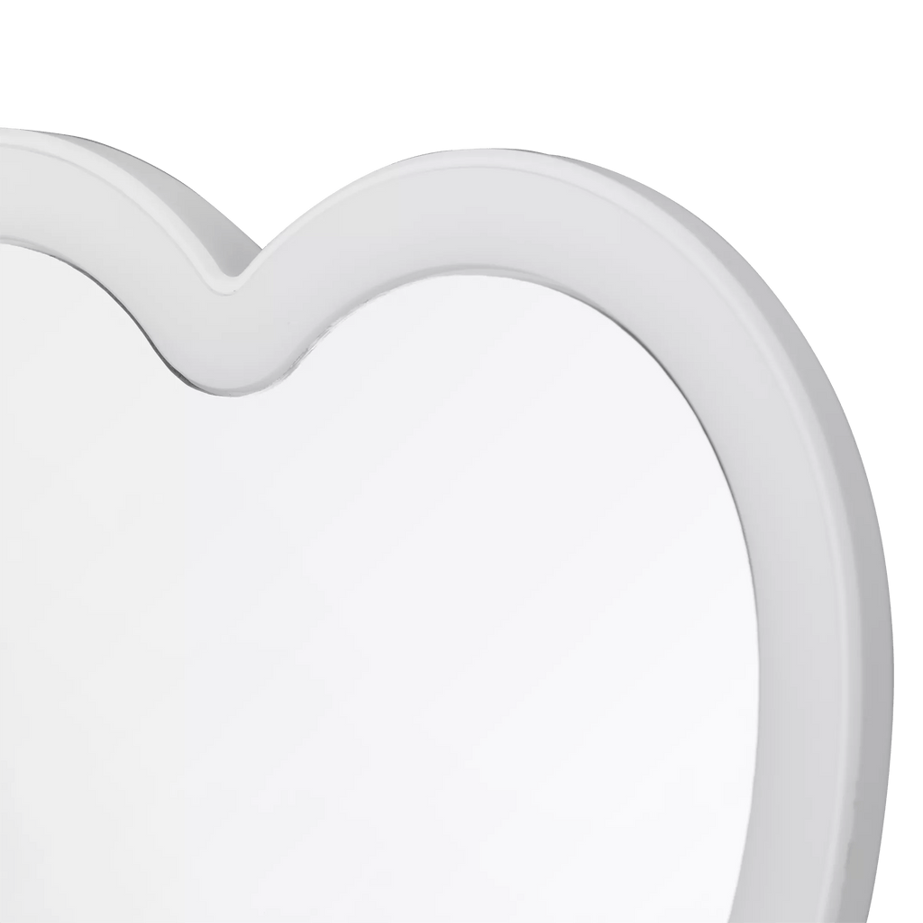 LED Heart-Shaped Table Mirror