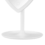 LED Heart-Shaped Table Mirror