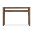 Mango Wood Veneer Console Table
