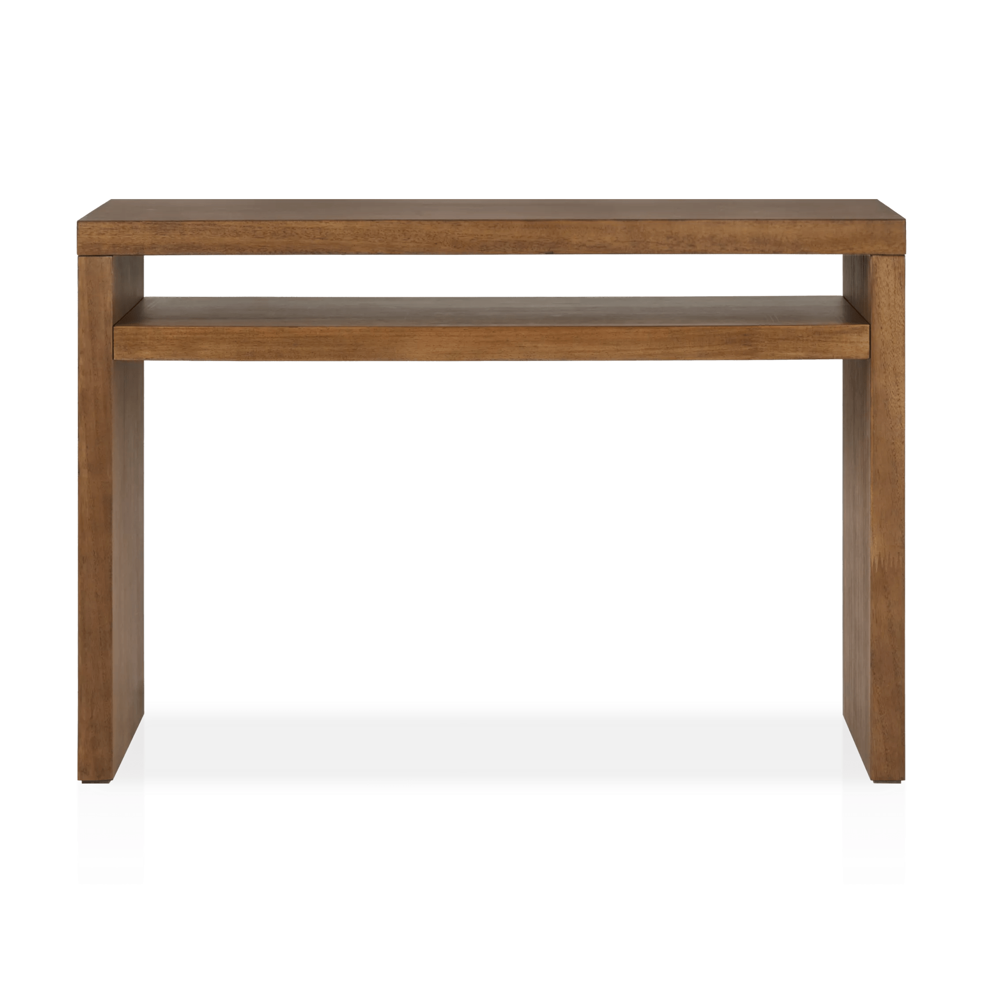 Mango Wood Veneer Console Table