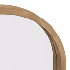 Full-Size Mirror with Wooden Arched Frame