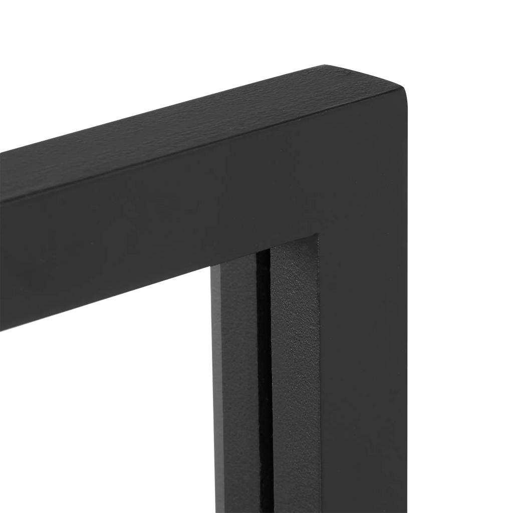 Black Windowpane Mirror