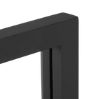 Black Windowpane Mirror