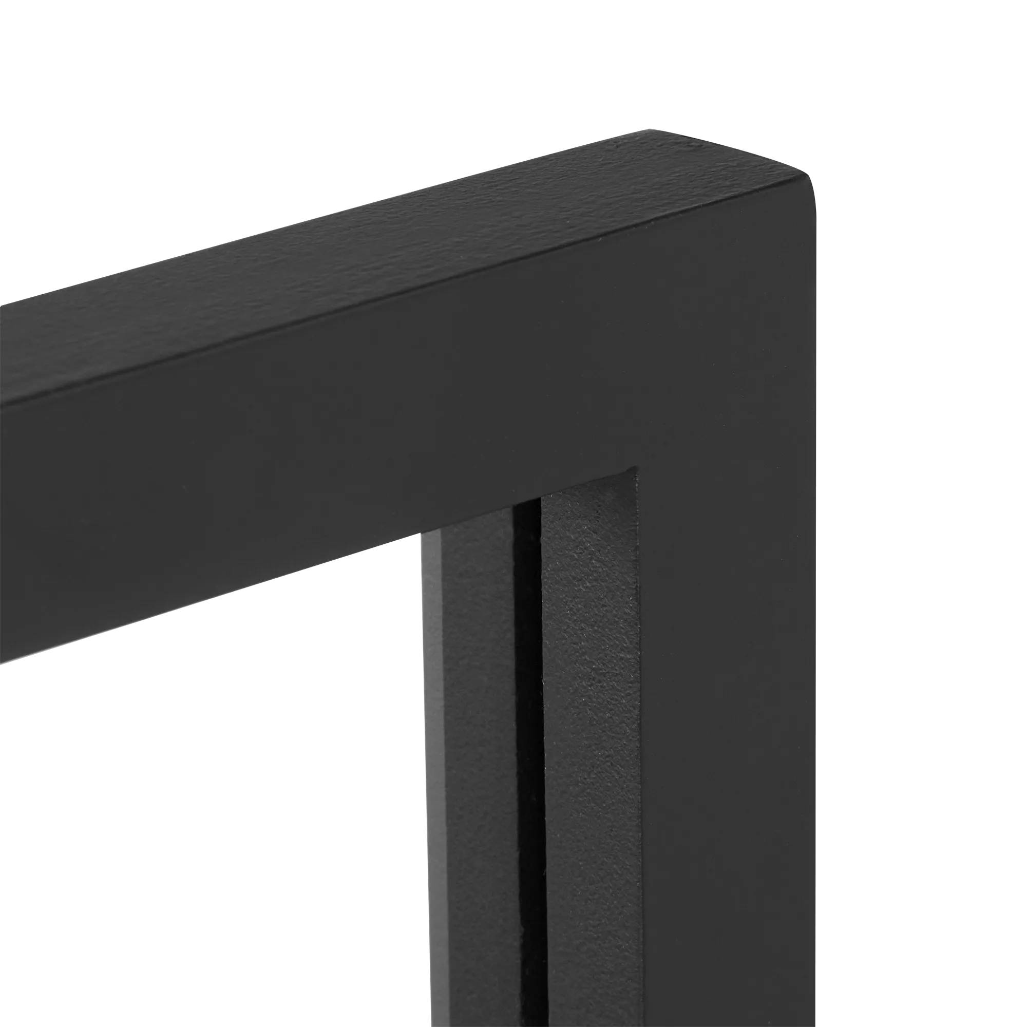 Black Windowpane Mirror