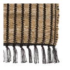 Black & Natural Table Runner