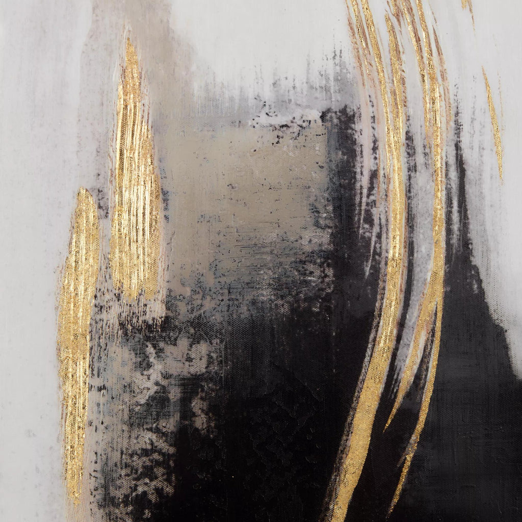 Gold Abstract Printed Framed Art