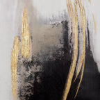 Gold Abstract Printed Framed Art