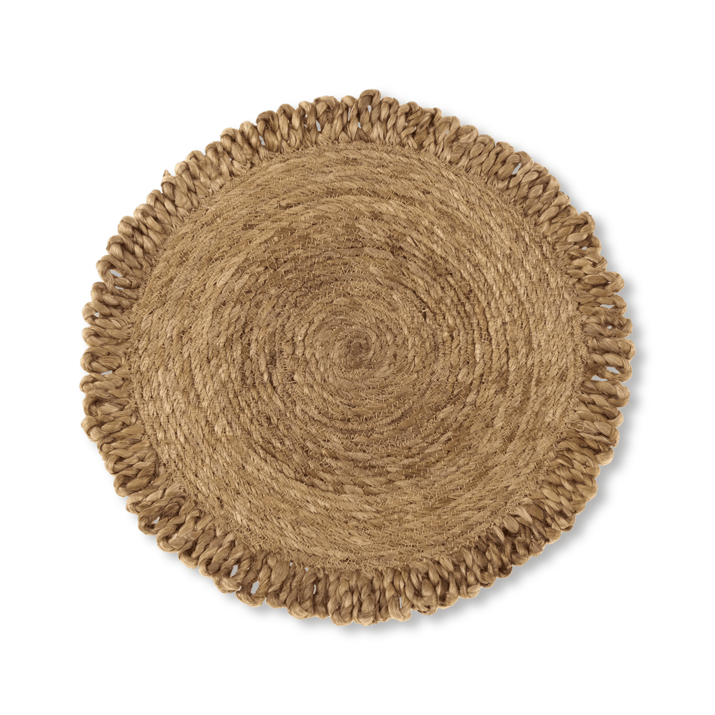 Round Natural Fiber Placemat