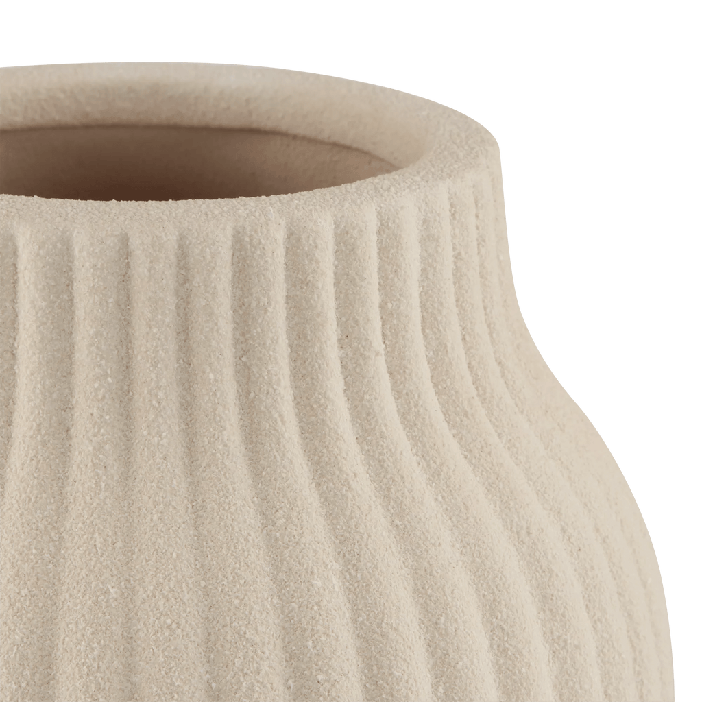 Ceramic Engraved Floor Vase