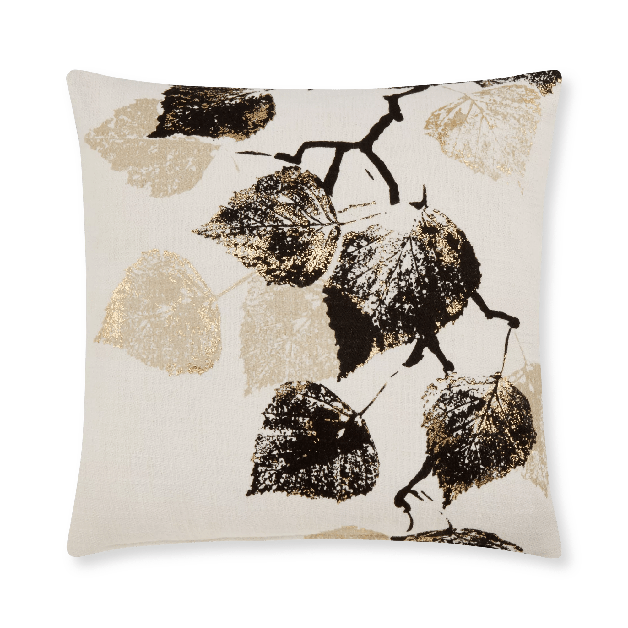 Novak Throw Pillow with Foil Embellishment