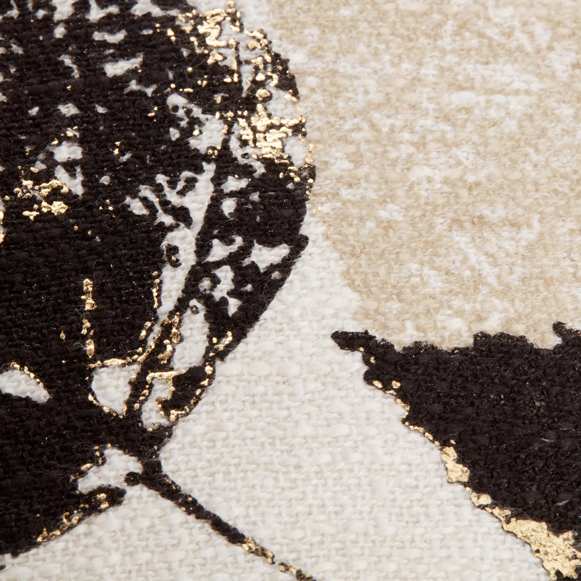 Novak Throw Pillow with Foil Embellishment