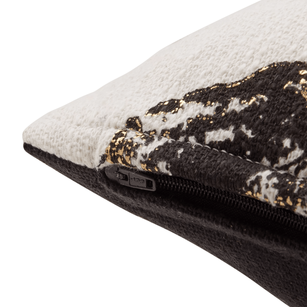 Novak Throw Pillow with Foil Embellishment