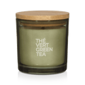 Bouclair Green Tea Candle with Wooden Lid