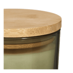 Bouclair Green Tea Candle with Wooden Lid