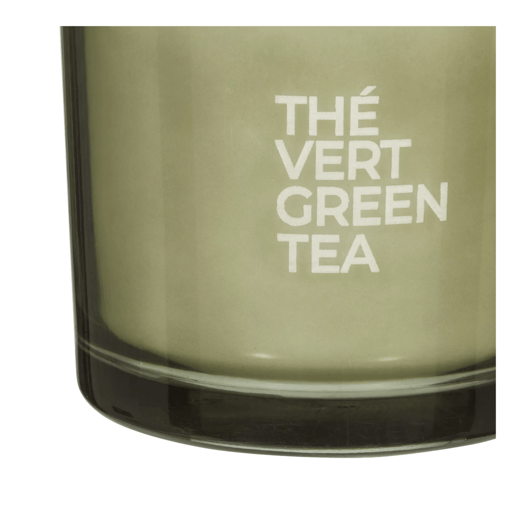 Bouclair Green Tea Candle with Wooden Lid