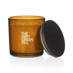 Bouclair Green Tea Candle with Wooden Lid