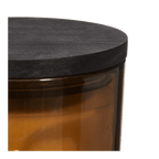 Bouclair Green Tea Candle with Wooden Lid