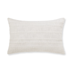 White Lindy Lumbar Decorative Pillow