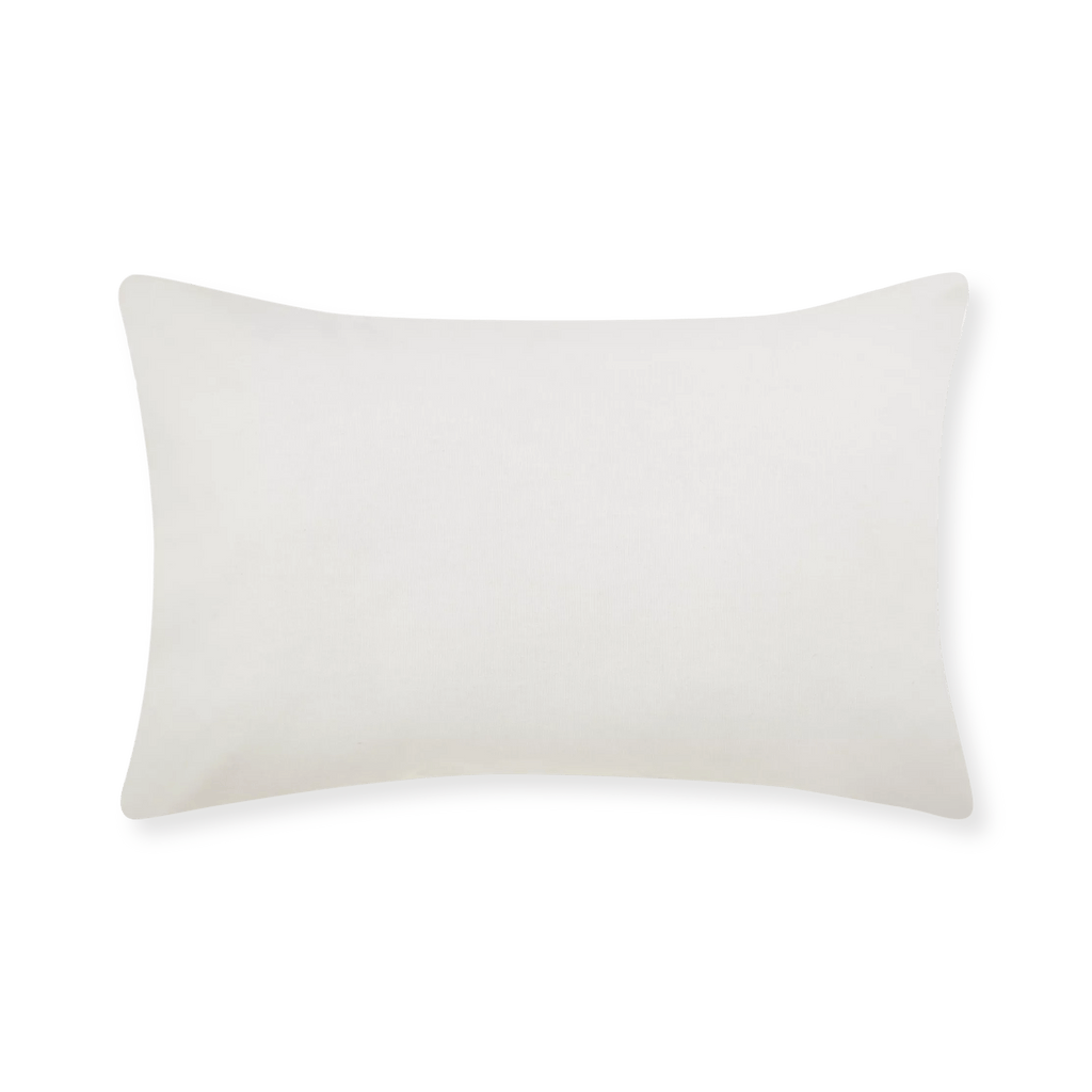 White Lindy Lumbar Decorative Pillow
