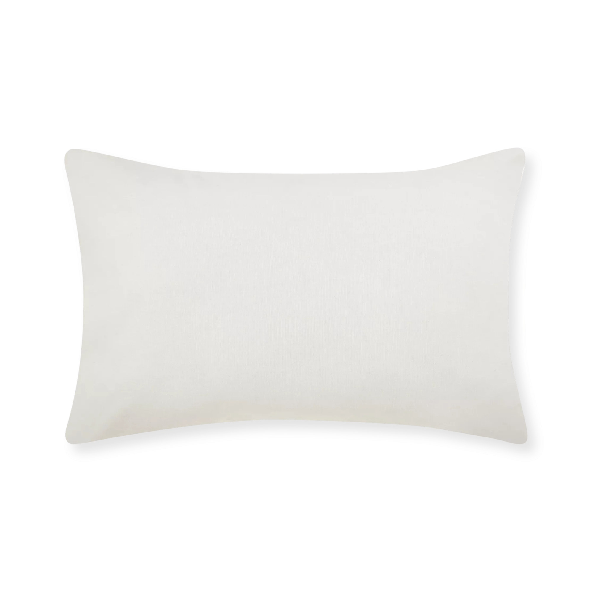 White Lindy Lumbar Decorative Pillow