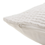 White Lindy Lumbar Decorative Pillow
