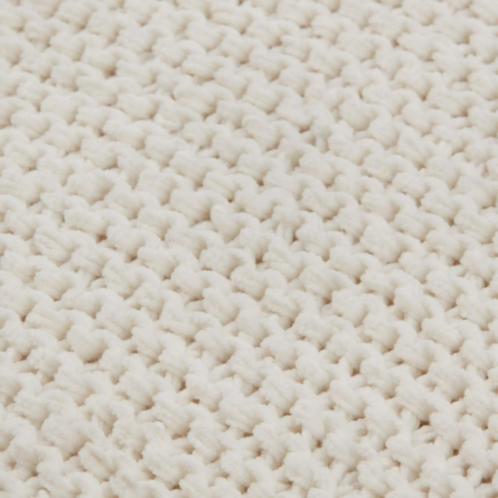 White Lonny Woven Throw