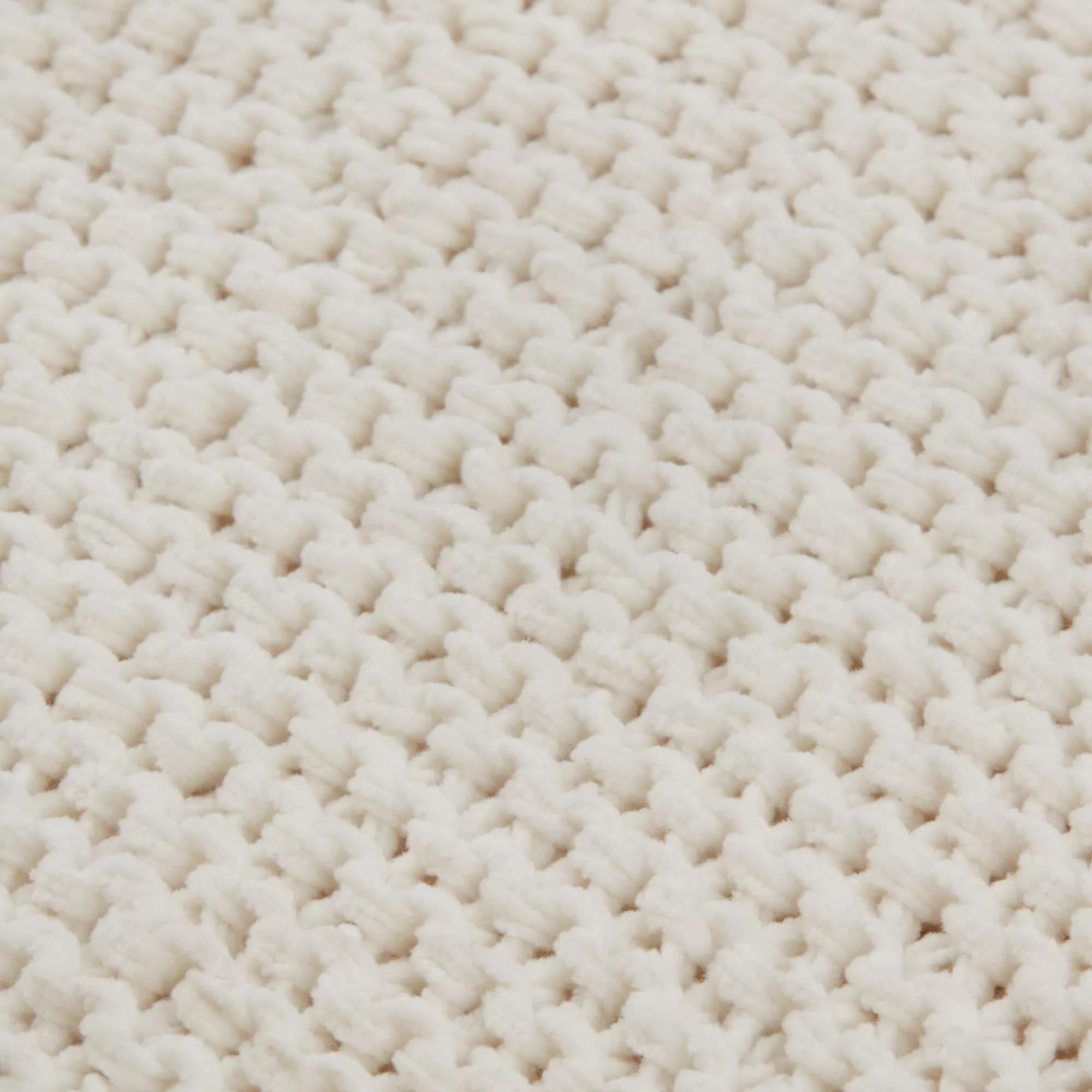 White Lonny Woven Throw