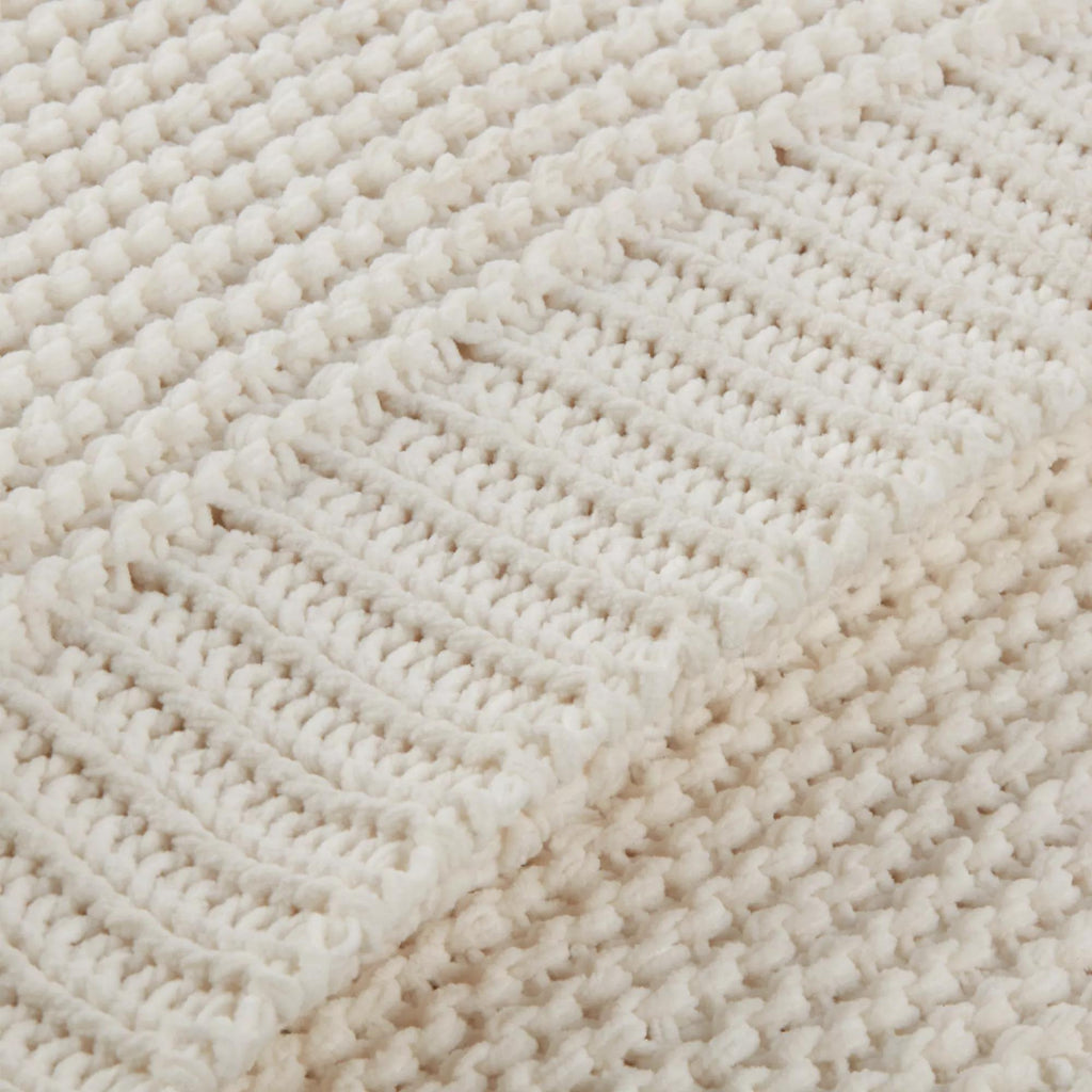 White Lonny Woven Throw