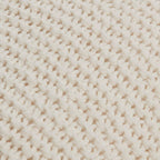 White Lonny Knit Throw Pillow