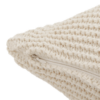 White Lonny Knit Throw Pillow