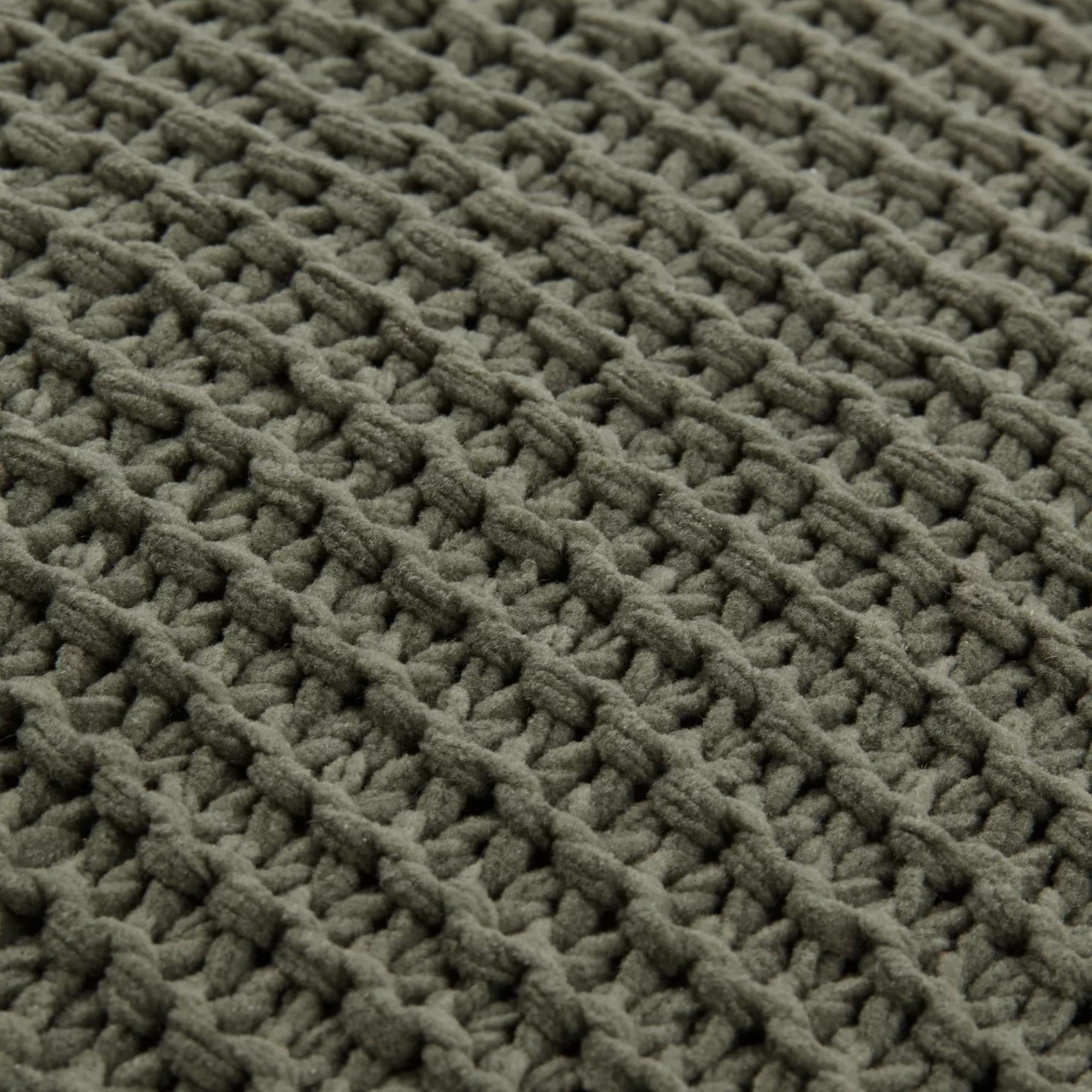 Green Lonny Knit Throw Pillow