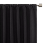 Black Ortega Blackout Back-Tab Curtain