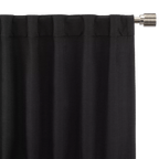 Black Ortega Blackout Back-Tab Curtain