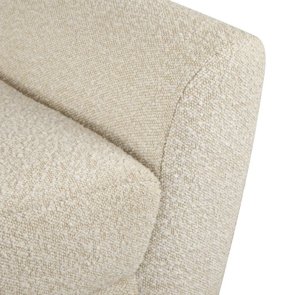 Fabric and Wood Bench