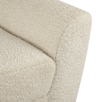 Fabric and Wood Bench