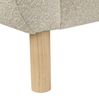 Fabric and Wood Bench