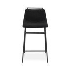 Fabric and Metal Counter Stool