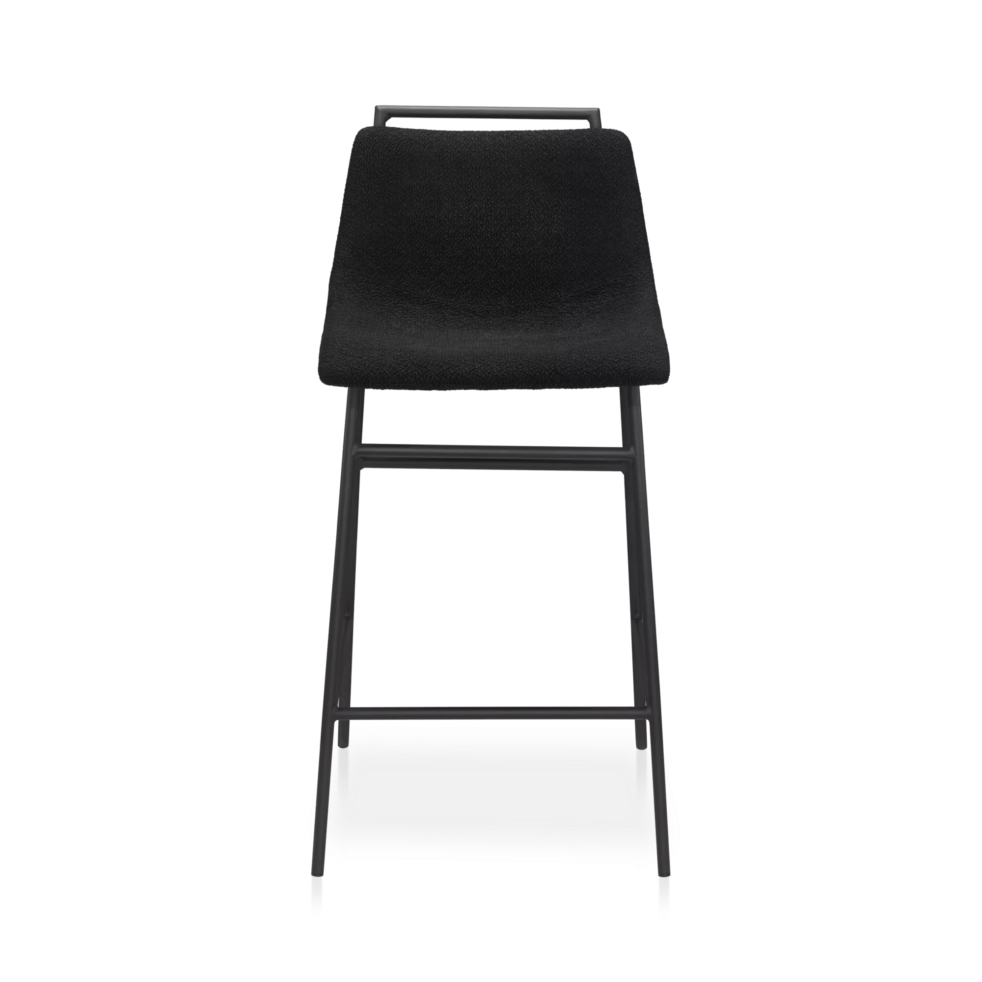 Fabric and Metal Counter Stool