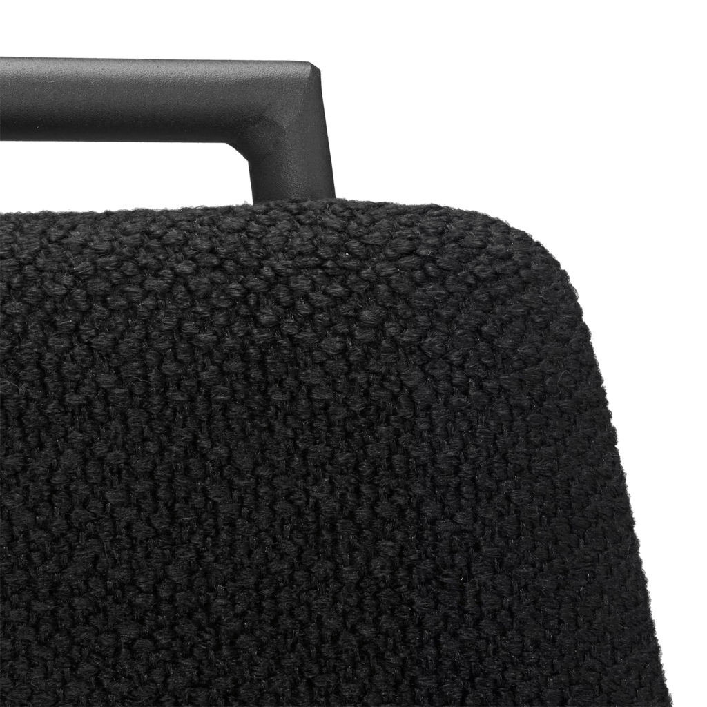 Fabric and Metal Counter Stool