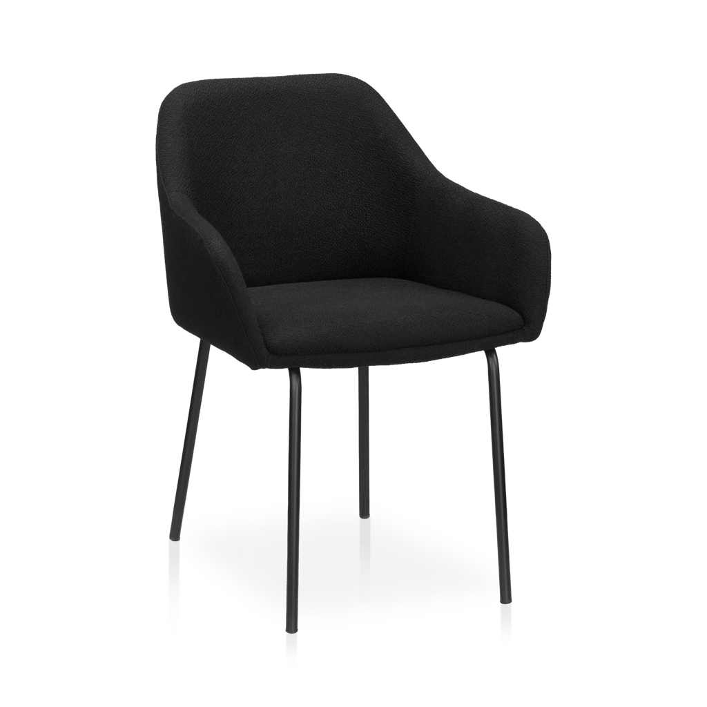 Fabric and Metal Dining Chair