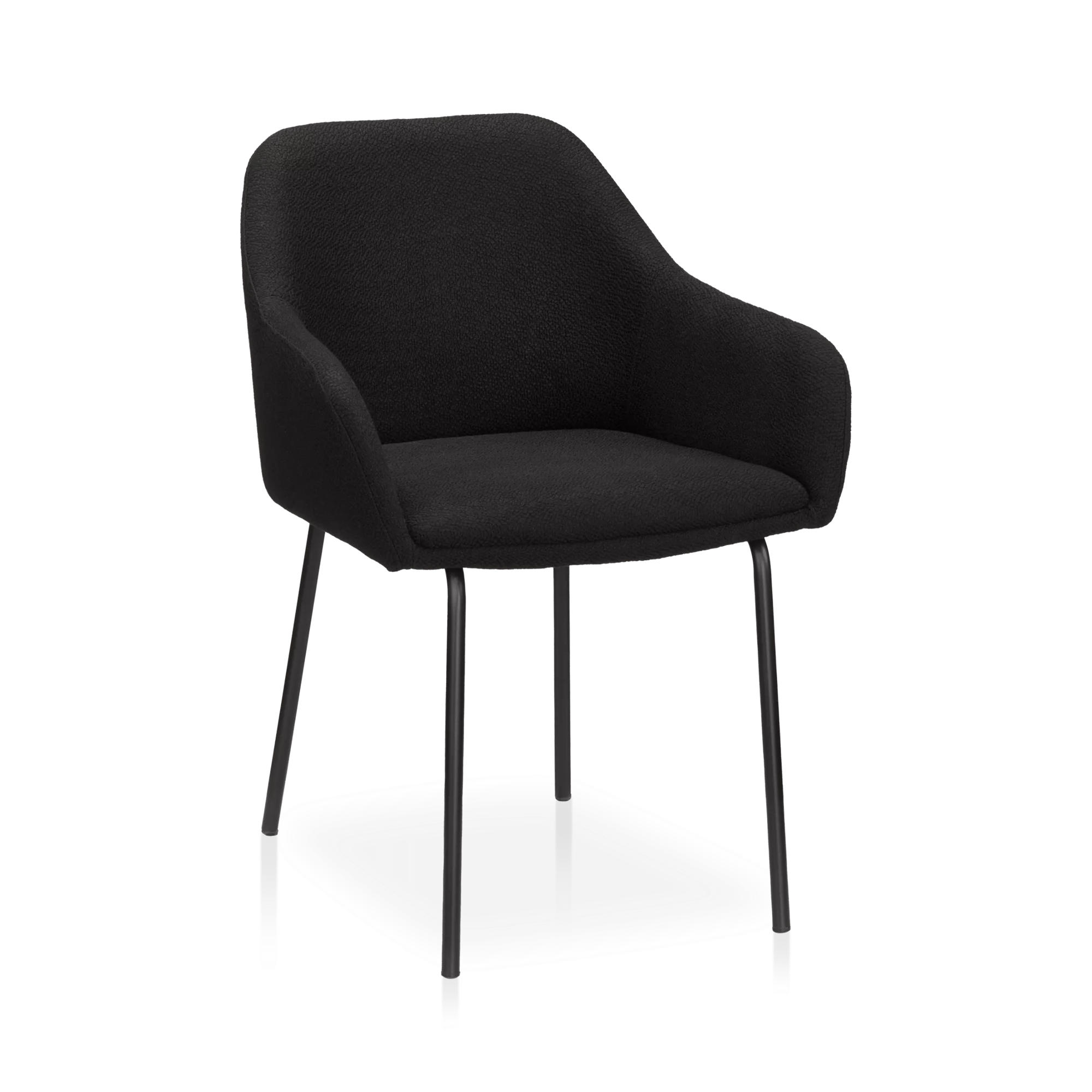 Fabric and Metal Dining Chair