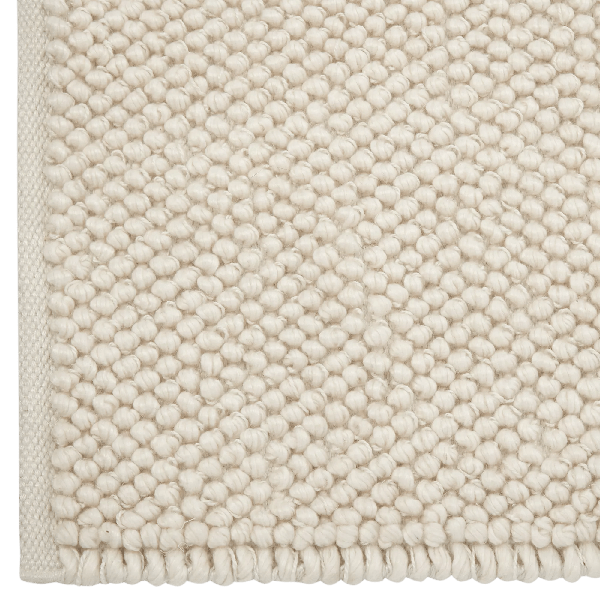 White Landric Polyester Rug