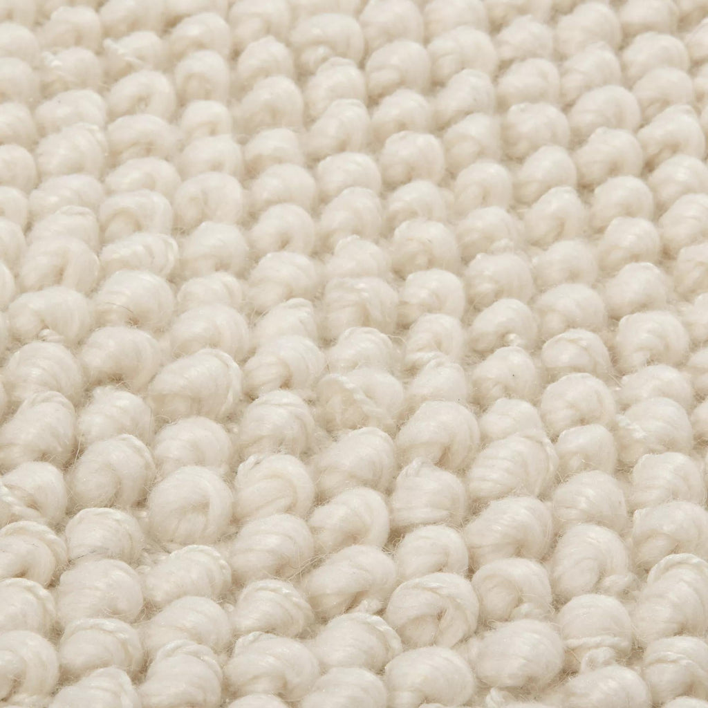 White Landric Polyester Rug