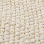White Landric Polyester Rug
