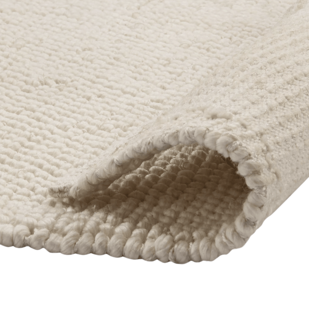 White Landric Polyester Rug