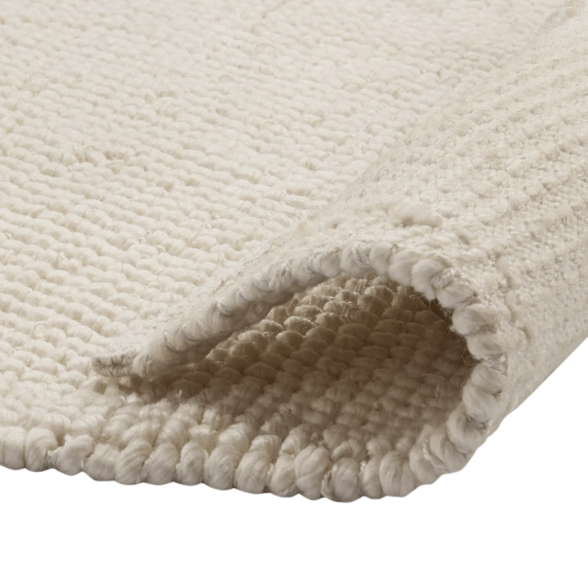 White Landric Polyester Rug