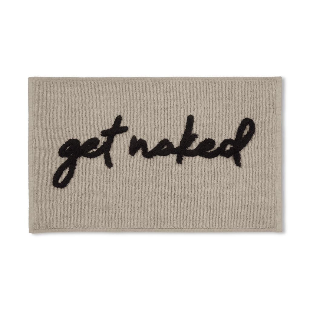 Get Naked Typography Bath Mat
