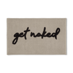 Get Naked Typography Bath Mat