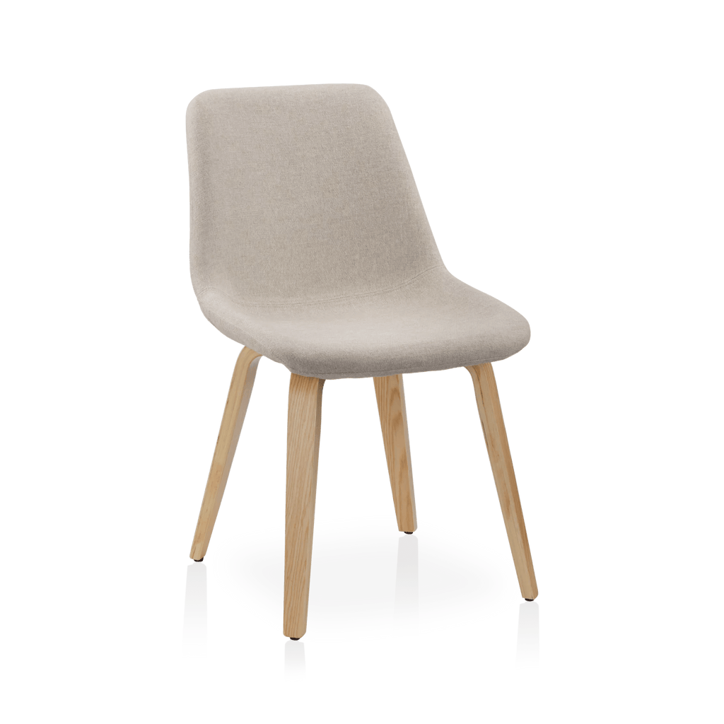 Fabric and Wood Dining Chair