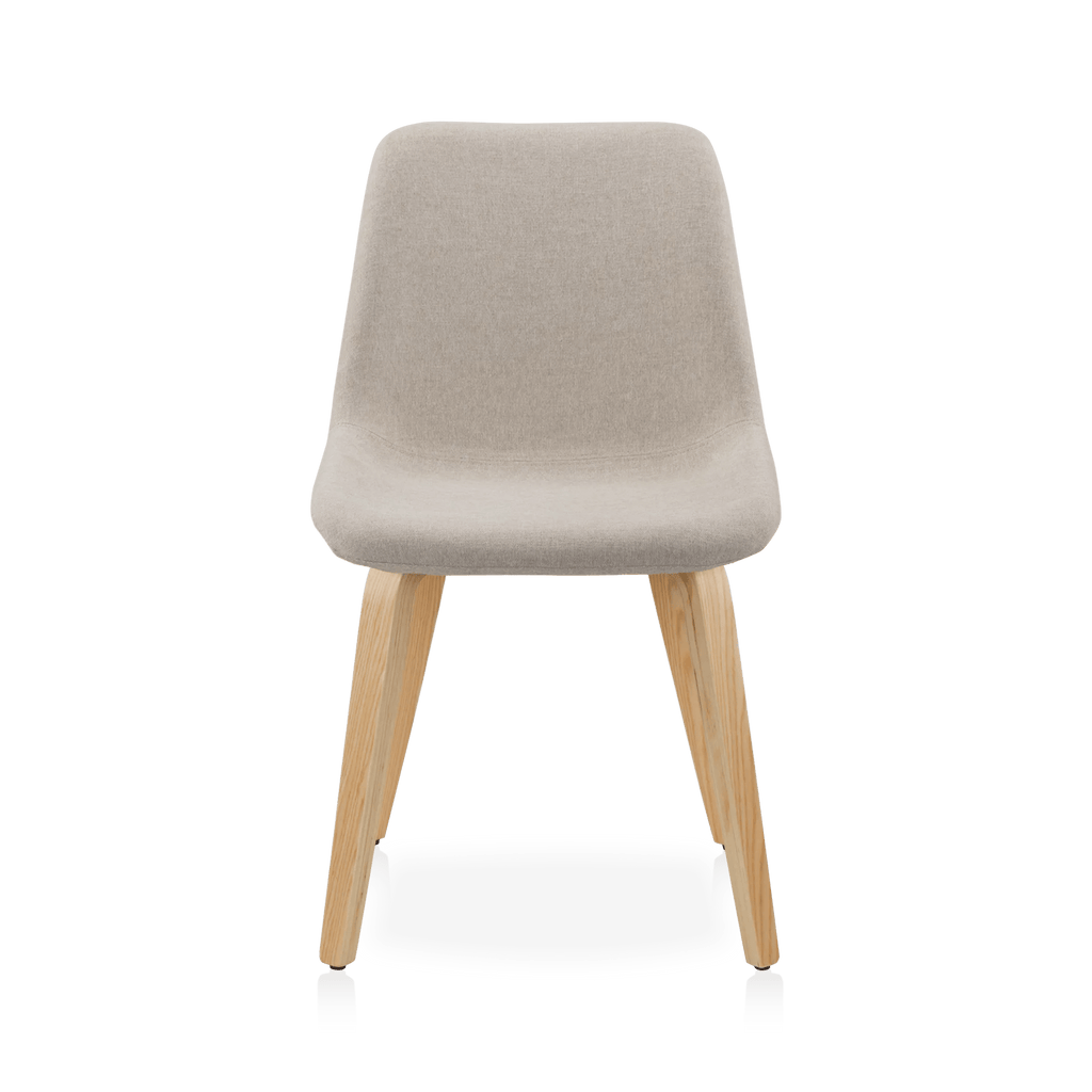Fabric and Wood Dining Chair